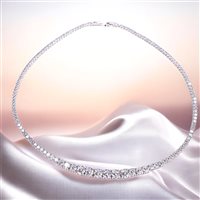 Collana Stocco Gioielli Donna in Argento Zircone ACS 541